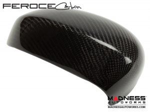 FIAT 500 Mirror Cover Caps in Carbon Fiber - Estremo 